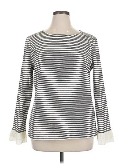 Pre-owned Talbots Pullover Sweater In White