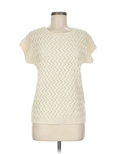 Pre-owned Talbots Pullover Sweater In White