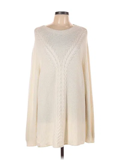 Pre-owned Talbots Pullover Sweater In White