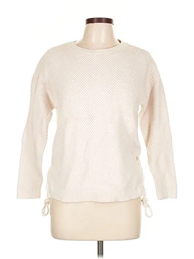 Pre-owned Talbots Pullover Sweater In White
