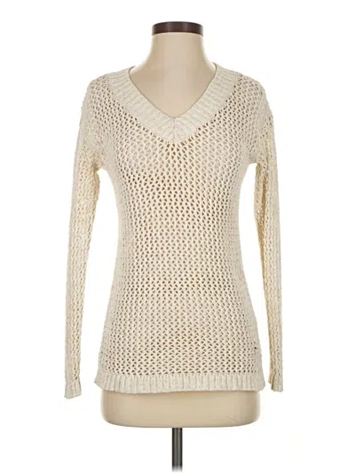 Pre-owned Talbots Pullover Sweater In White