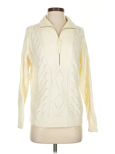 Pre-owned Talbots Pullover Sweater In White