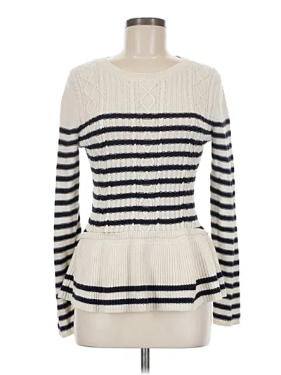 Pre-owned Talbots Pullover Sweater In White