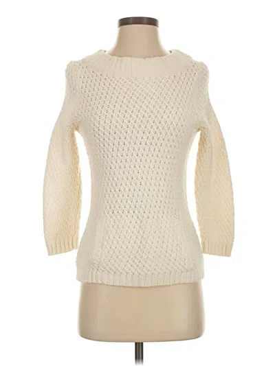 Pre-owned Talbots Pullover Sweater In White