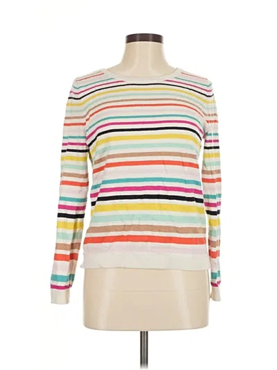 Pre-owned Talbots Pullover Sweater In White