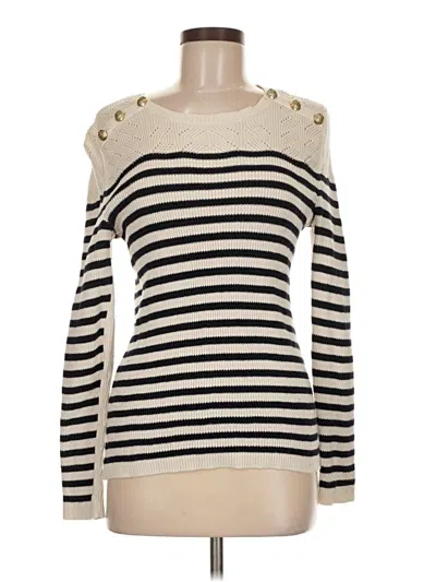 Pre-owned Talbots Pullover Sweater In White