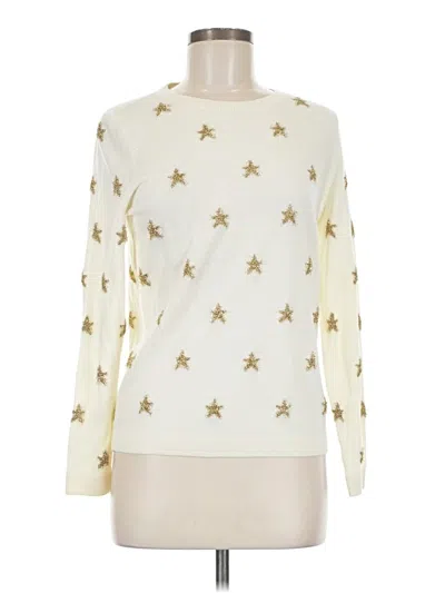 Pre-owned Talbots Pullover Sweater In White