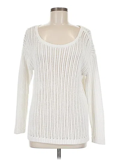 Pre-owned Talbots Pullover Sweater In White