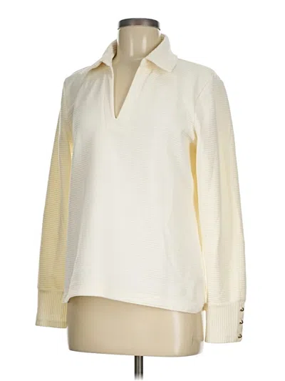 Pre-owned Talbots Pullover Sweater In White