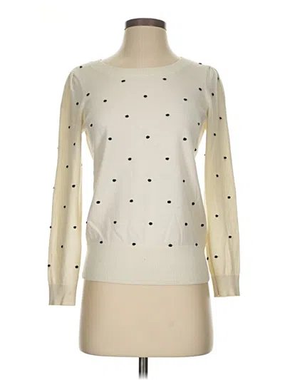 Pre-owned Talbots Pullover Sweater In White