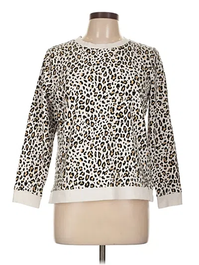 Pre-owned Talbots Pullover Sweater In White