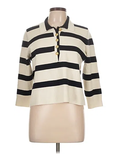 Pre-owned Talbots Pullover Sweater In White