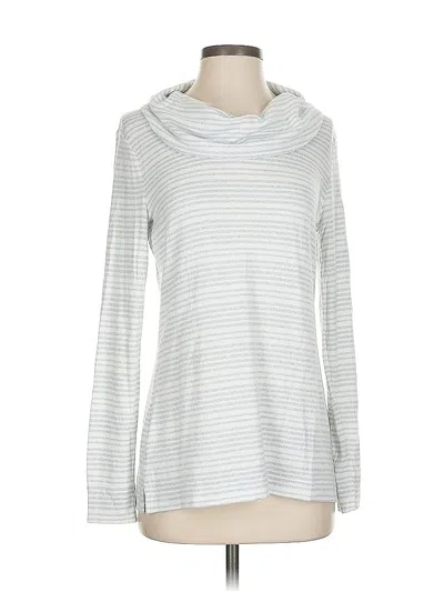 Pre-owned Talbots Pullover Sweater In White