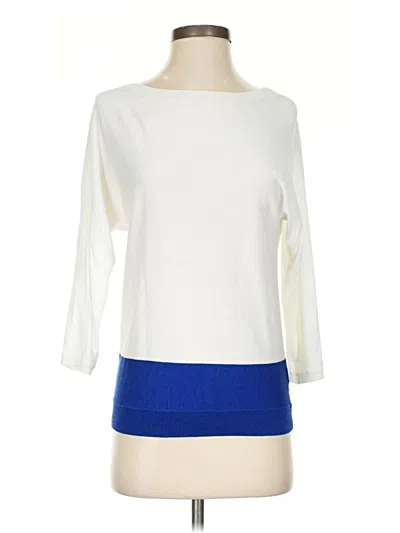 Pre-owned Talbots Pullover Sweater In White