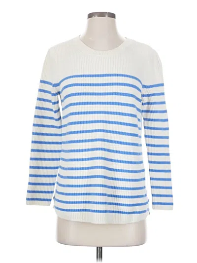 Pre-owned Talbots Pullover Sweater In White