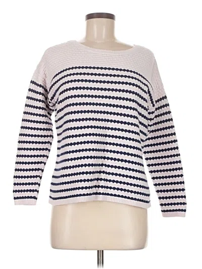 Pre-owned Talbots Pullover Sweater In White
