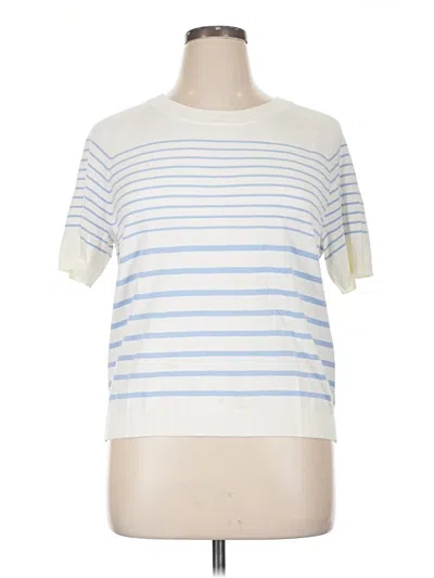 Pre-owned Talbots Pullover Sweater In White