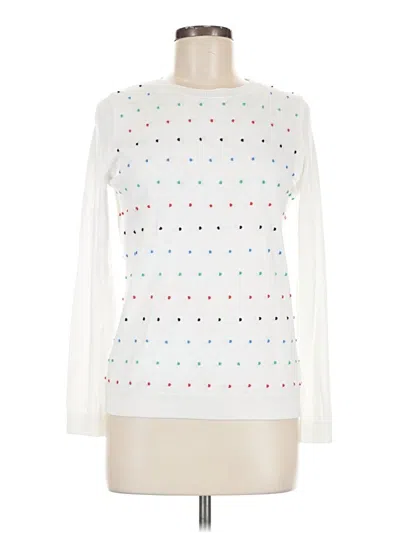 Pre-owned Talbots Pullover Sweater In White