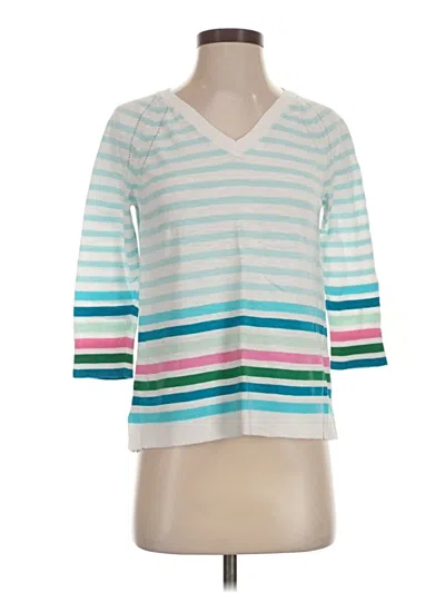 Pre-owned Talbots Pullover Sweater In White
