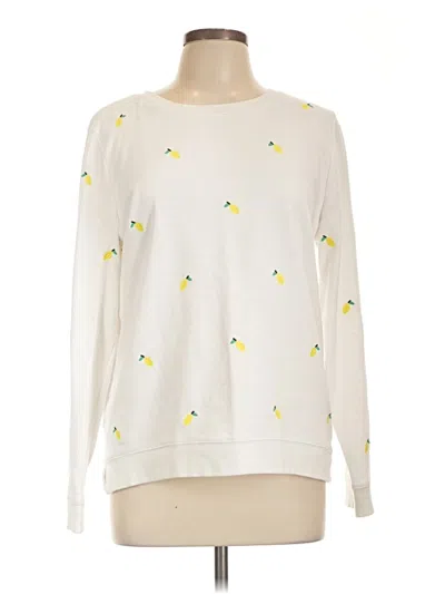 Pre-owned Talbots Pullover Sweater In White