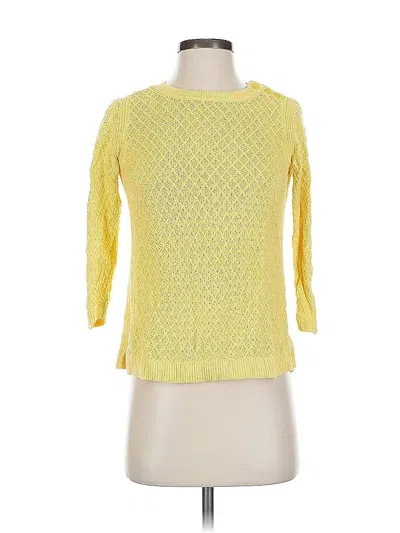 Pre-owned Talbots Pullover Sweater In Yellow