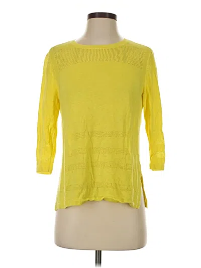 Pre-owned Talbots Pullover Sweater In Yellow