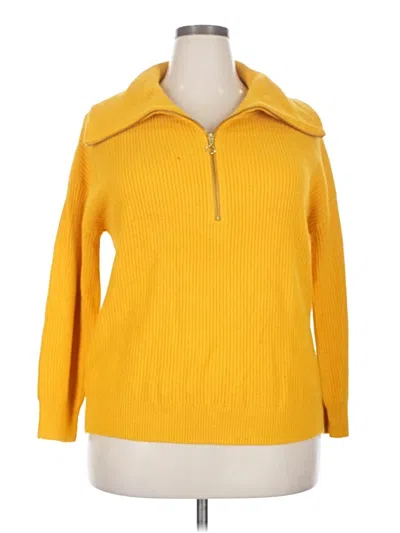Pre-owned Talbots Pullover Sweater In Yellow