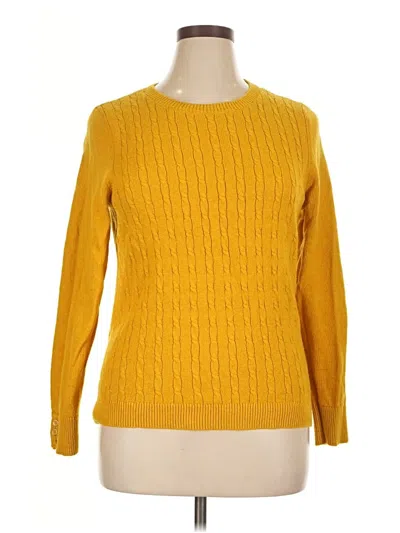 Pre-owned Talbots Pullover Sweater In Yellow