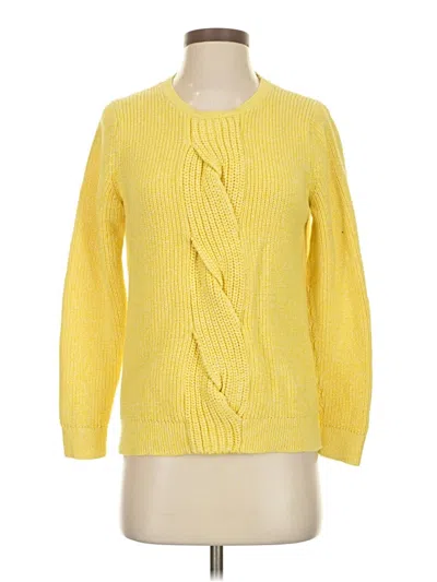 Pre-owned Talbots Pullover Sweater In Yellow