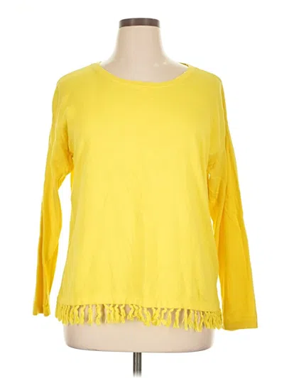 Pre-owned Talbots Pullover Sweater In Yellow