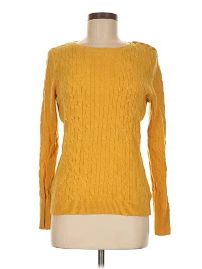 Pre-owned Talbots Pullover Sweater In Yellow