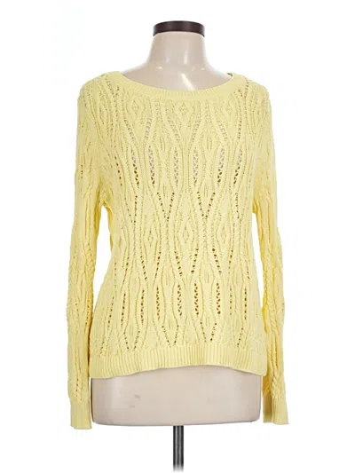 Pre-owned Talbots Pullover Sweater In Yellow