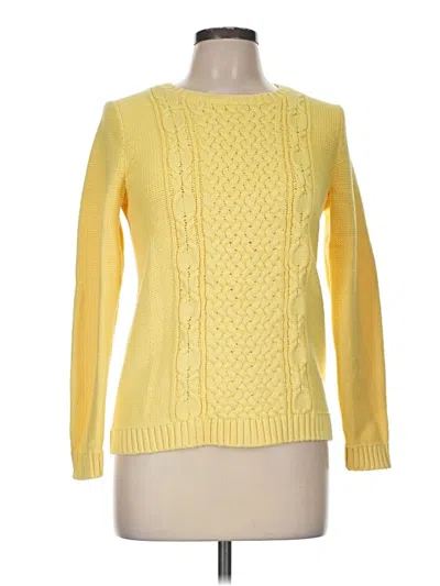 Pre-owned Talbots Pullover Sweater In Yellow