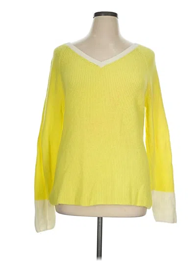 Pre-owned Talbots Pullover Sweater In Yellow