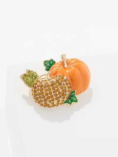 Talbots Pumpkin Cluster Brooch - Orange Marmalade - 001
