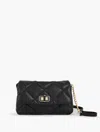 Talbots Quilted Nappa Crossbody Bag - Black - 001  In Black