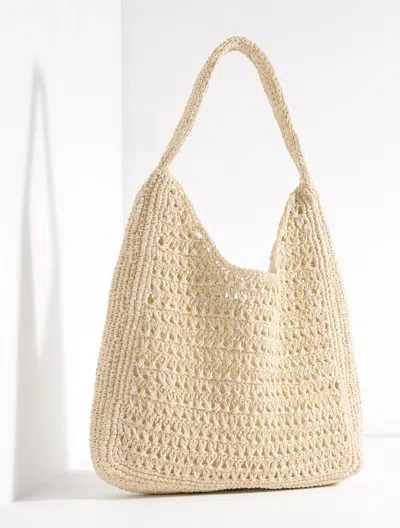 Talbots Raffia Hobo Bag - White/natural - 001  In Blue