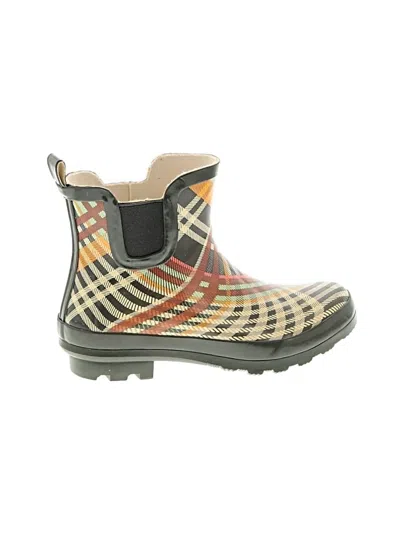 Pre-owned Talbots Rain Boots In Brown