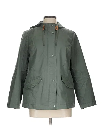 Pre-owned Talbots Raincoat In Green