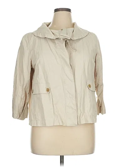 Pre-owned Talbots Raincoat In Ivory