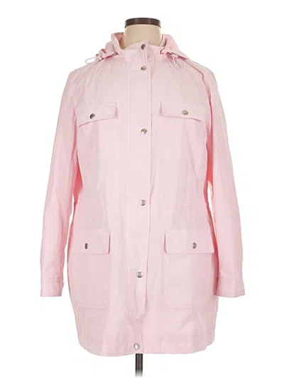 Pre-owned Talbots Raincoat In Pink