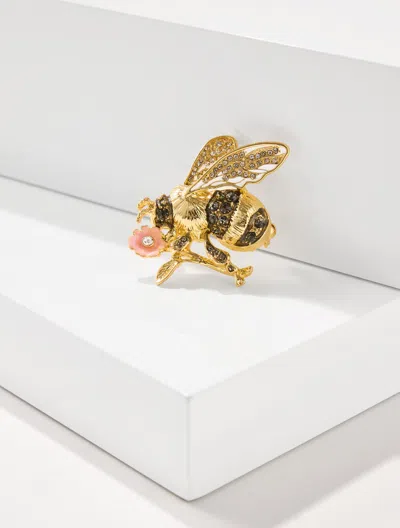 Talbots Refined Bee Brooch - Black/gold - 001  In Multi
