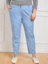 Talbots Plus Petite - Relaxed Chinos Pants - Newport Chambray - Blue/grey - 16 - 100% Cotton  In Blue,grey