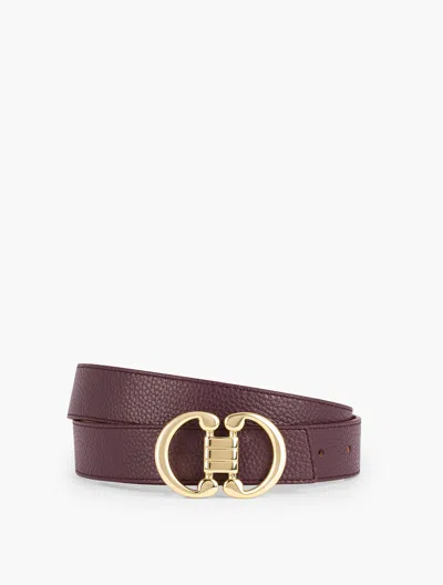 Talbots Reversible Belt - Rich Burgundy/rose - Xl  In Rich Burgundy,rose