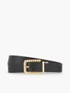 Talbots Reversible Leather Belt - Black/cognac - Large  In Black,cognac