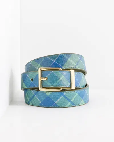 Talbots Reversible Nappa Belt - Dark Olive - Xs
