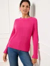 Talbots Ribbed Crewneck Sweater - Tropical Punch - 2x