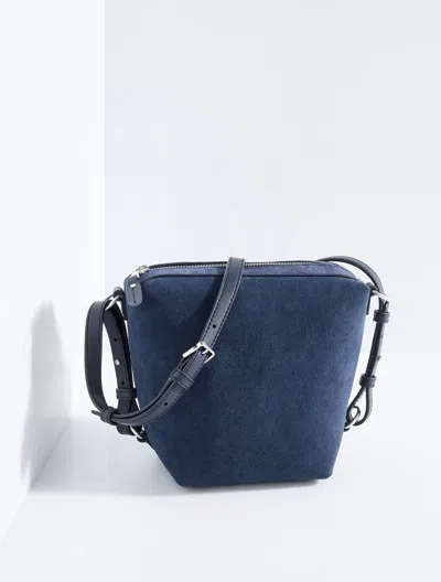 Talbots Riley Suede Crossbody Bag - Blue - 001
