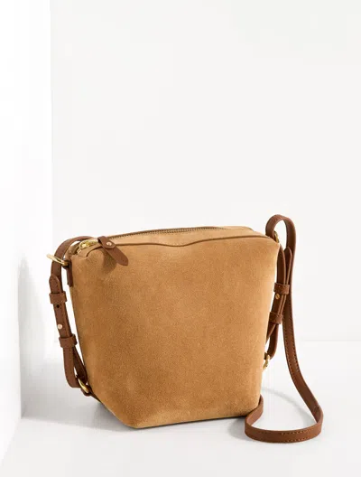 Talbots Riley Suede Crossbody Bag - Herbal Tea - 001
