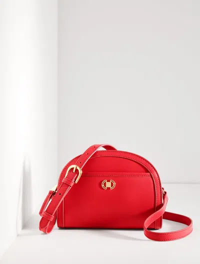 Talbots Rory Nappa Moon Crossbody Bag - Red - 001